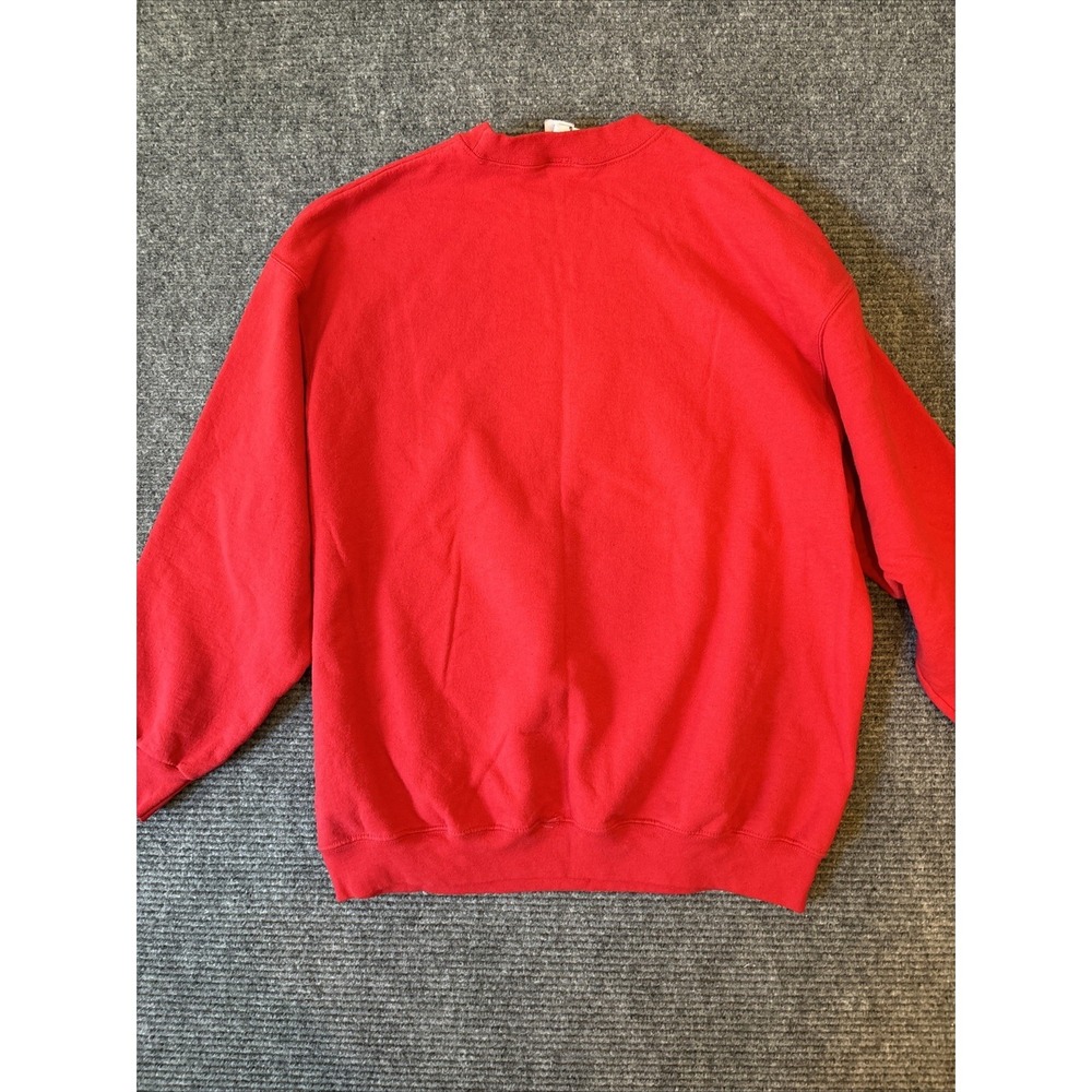 Y2K Betty Boop Vintage Size XL Red Crewneck Sweatshirt Christmas Naughty Girls - Picture 13 of 13